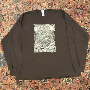Grateful Dead 2009 Print Dark Brown Graphic Long Sleeve Tee